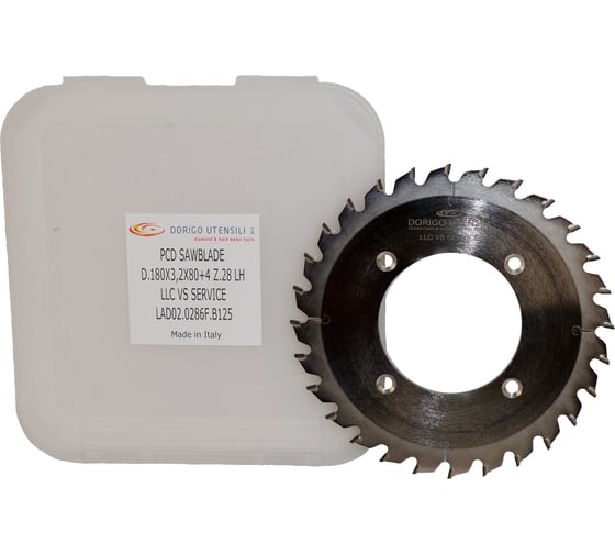 Диск пильный Dorigo PCD 180x3.2/2.2x80+7/11/100; Z=28; H=6 L LAD02.0286F.B125 1