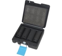 Набор головок ударных 4 пр. (1/2, 6-гр.: 17, 19, 21, 22 мм) для шиномонтажа колесных гаек и болтов, в пласт. кейсе AIST 4508104-1 00-00026634