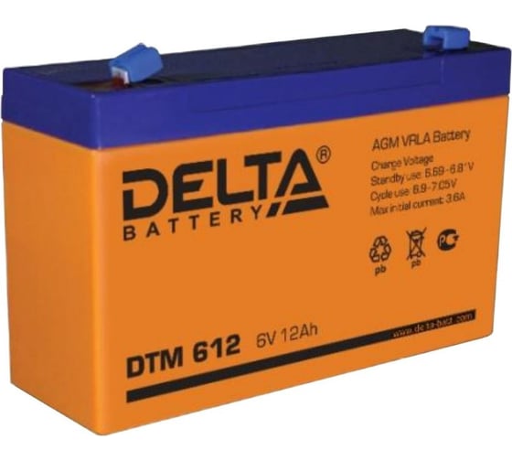 Аккумуляторная батарея Delta DTM 612