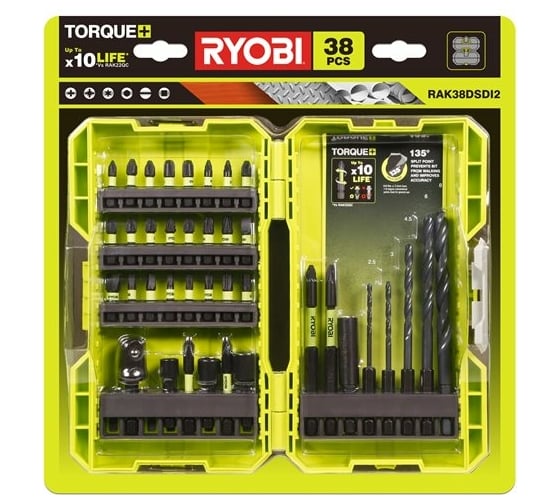 Набор бит и сверл RAK38DSDI2 38 шт Ryobi 5132004388