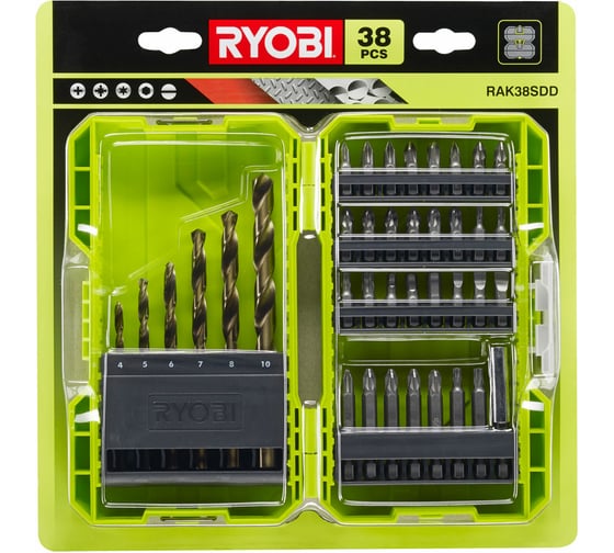 Набор бит и сверл RAK38SDD 38 шт Ryobi 5132003303