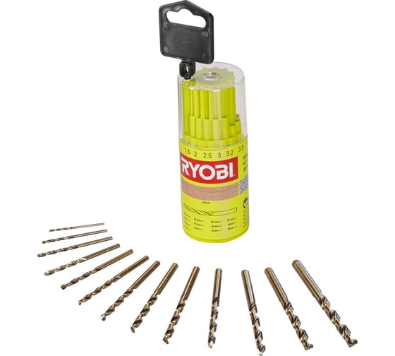 Набор сверл по металлу RAK13HSS (13 шт; 1.5-6.5 мм) Ryobi 5132004523 1
