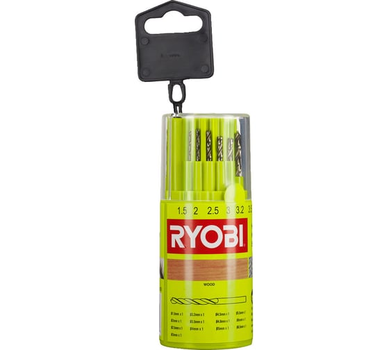 Набор сверл по металлу RAK13HSS (13 шт; 1.5-6.5 мм) Ryobi 5132004523