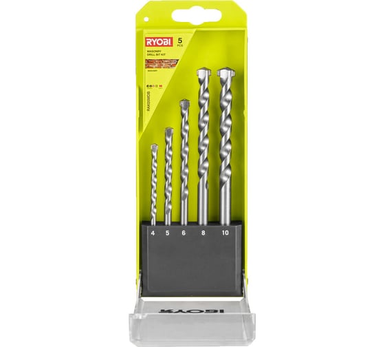 Набор сверл по камню RAK05MDB Ryobi 5132004856