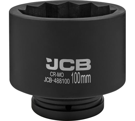 Головка ударная 12-гранная JCB 100 мм, 1''DR JCB-488100(61704) 1