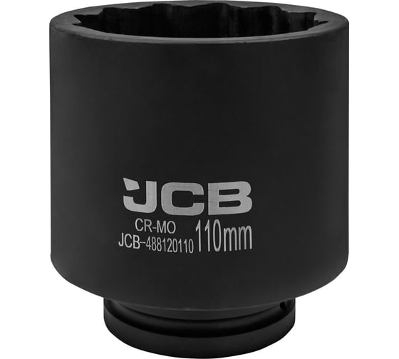 Головка ударная глубокая 12-гранная JCB 110 мм, 1''DR JCB-488120110(61710)