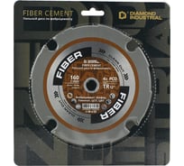 Диск пильный по фиброцементу 160х20/16 мм Z=4 PCD TR12 FIBER Diamond Industrial DIDFIB160Z4