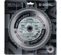 Диск пильный по листовой стали, чугуну 190х30/20/16 мм Z=40 TRF0 MetallCut Diamond Industrial DIDMET190Z40
