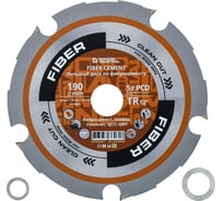 Диск пильный по фиброцементу Diamond Industrial 190х30/20/16 мм Z=5 PCD TR12 FIBER DIDFIB190Z5