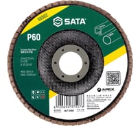 Диск лепестковый циркониевый SATA 125х22.23 мм, Р60 55502