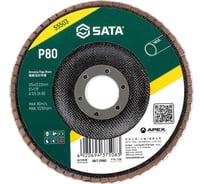 Диск лепестковый циркониевый SATA 125х22.23 мм, Р80 55503