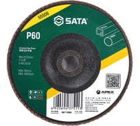 Диск лепестковый циркониевый SATA 180х22.23 мм, Р60 55506