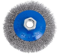 Щетка конусная по металлу Ring ДЛЯ УШМ гофрированная проволока 100 мм х М14 мм, 247678