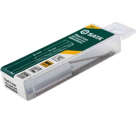 Сверло по металлу (кобальт 5%) SATA 4.5 мм, 10 шт 52345