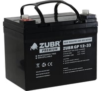 Аккумуляторная батарея ZUBR GP 12V 33Ah, Китай GP12-33(ZUBR)