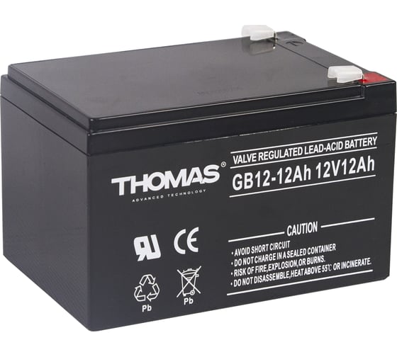 Аккумуляторная батарея THOMAS GB 12-12Ah, GB12-12 GB12-12(Thomas) 1