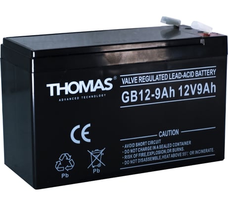 Аккумулятор THOMAS GB 12-9 Ah 12V9Ah GB12-9(Thomas)