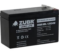 Аккумуляторная батарея ZUBR HRL 12-24W, Китай HRL12-24W(ZUBR)