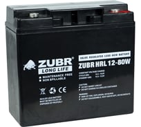 Аккумуляторная батарея ZUBR HRL12-80W, Китай HRL12-80W(ZUBR)