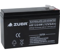 Аккумуляторная батарея ZUBR HR12-24W 12V6Ah HR12-24W(ZUBR)