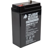 Аккумуляторная батарея ZUBR GP 6V 2.8Ah, Китай GP6-2.8(ZUBR)