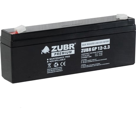 Аккумуляторная батарея ZUBR GP 12V 2.3Ah, Китай GP12-2.3(ZUBR)