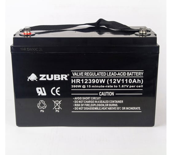 Аккумуляторная батарея ZUBR HR12-390W 12V110Ah, Вьетнам HR12-390W(ZUBR)