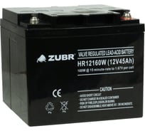 Аккумуляторная батарея ZUBR HR12-160W 12V45Ah, Вьетнам HR12-160W(ZUBR)