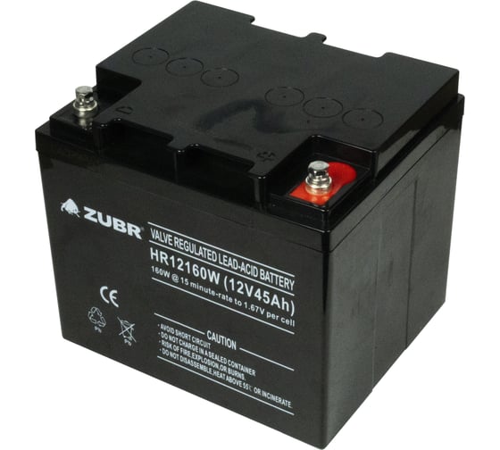 Аккумуляторная батарея ZUBR HR12-160W 12V45Ah, Вьетнам HR12-160W(ZUBR)