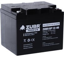 Аккумуляторная батарея ZUBR GP 12V 40Ah, Китай GP12-40(ZUBR)