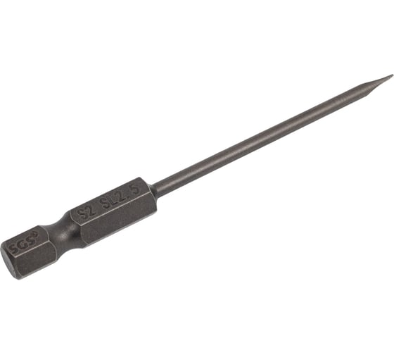 Бита SGS шлицевая SL2.5x0.4х75мм S2 1шт 6375-SL2.5
