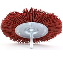 Щетка дисковая OSBORN Д100x10 с хв-м д6, ворс красный полимер абразив P80 код 1-136 600.591-0802