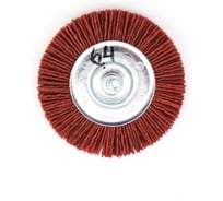 Щетка дисковая OSBORN Д75x10 с хв-м д6, ворс красный полимер-абразив P80 код 1-064 600.491-0802