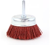 Щетка чашечная OSBORN Д75 с хв-м д6, ворс красный полимер абразив P80 код 1-140 600.991-0802