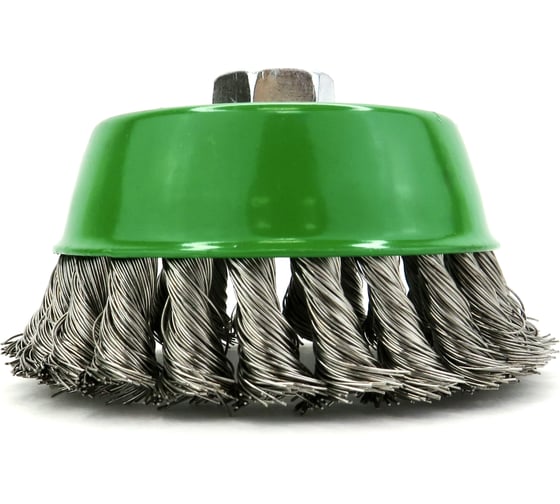 Щетка чашечная жгутовая EuroBrush Д125хM14, ворс нерж сталь 0,50 код 13-082 EB-ASS5