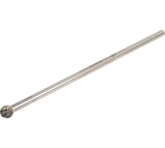 Бор-фреза твердосплавная по металлу ИНСТРУМЕНТ - ЦЕНТР D1009M06 10 мм сферическая длинная 19404