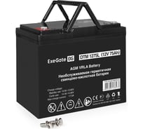 Аккумуляторная батарея ExeGate DTM 1275L 12V 75Ah, болт М6 297560