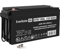 Аккумуляторная батарея ExeGate DTM 1265L 12V 65Ah, болт М6 297558