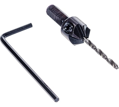 Сверло пилотное 2.38 мм с зенкером для шурупов 3 мм, размер №6 Gigant GT-062