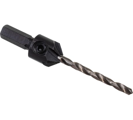 Сверло пилотное 3.17 мм с зенкером для шурупов 5 мм, размер №10 Gigant GT-063