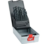 Набор сверл спиральных по металлу MTE HSS-G PRO DIN 338 1-13 мм, шаг 0.5 мм + 3.3/4.2/6.8/10.2 мм, 29 шт 2624000006