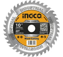 Диск пильный по дереву TCT (254х30 мм; 40Т) INGCO TSB125425
