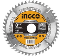 Диск пильный по дереву TCT (210х30 мм; 48Т) INGCO TSB121022