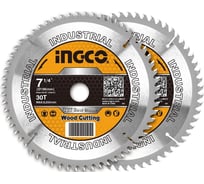 Комплект дисков TCT по дереву SUPER SELECT (2 шт; 185х20 мм; Т30) INGCO TSB118510
