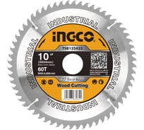 Диск пильный по дереву TCT (254х30 мм; 60Т) INGCO TSB125423