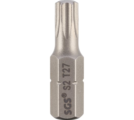 Бита SGS TORX T27, 25 мм S2 1шт 6325-T27 1