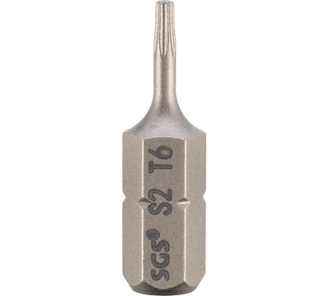 Бита SGS TORX T6, 25 мм S2 1шт 6325-T6