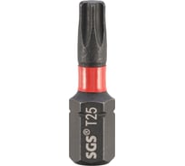 Бита SGS ударная TORX T25, 25мм Impact S2 1шт 6325-T25-IB