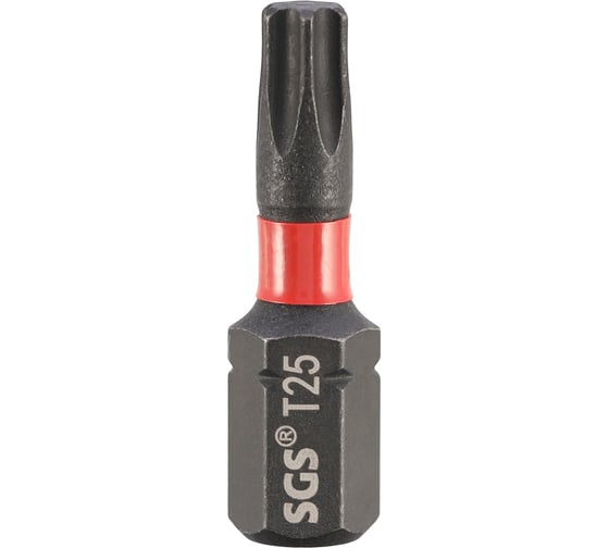 Бита SGS ударная TORX T25, 25мм Impact S2 1шт 6325-T25-IB 1