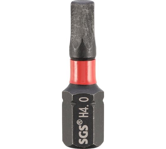 Бита SGS ударная шестигранная HEX 4.0, 25мм Impact S2 1шт 6325-H4.0-IB 1